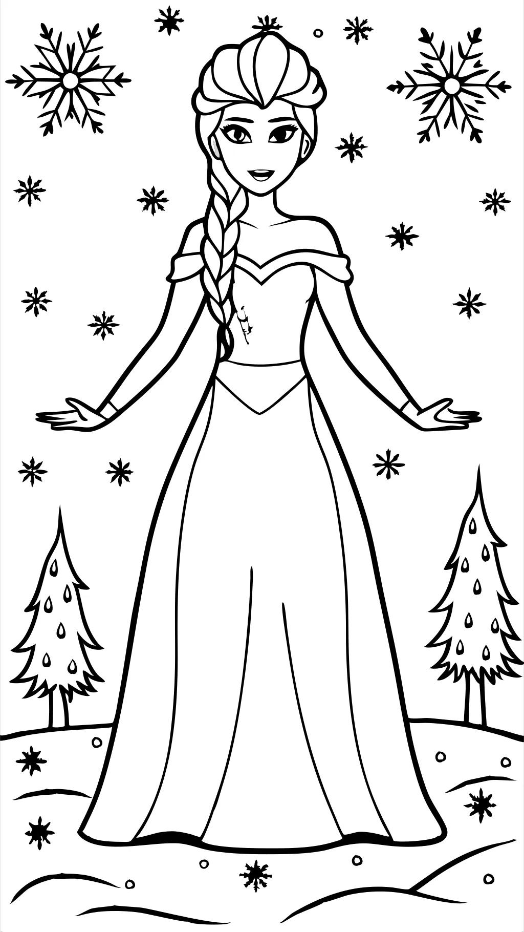 coloring pages elsa frozen